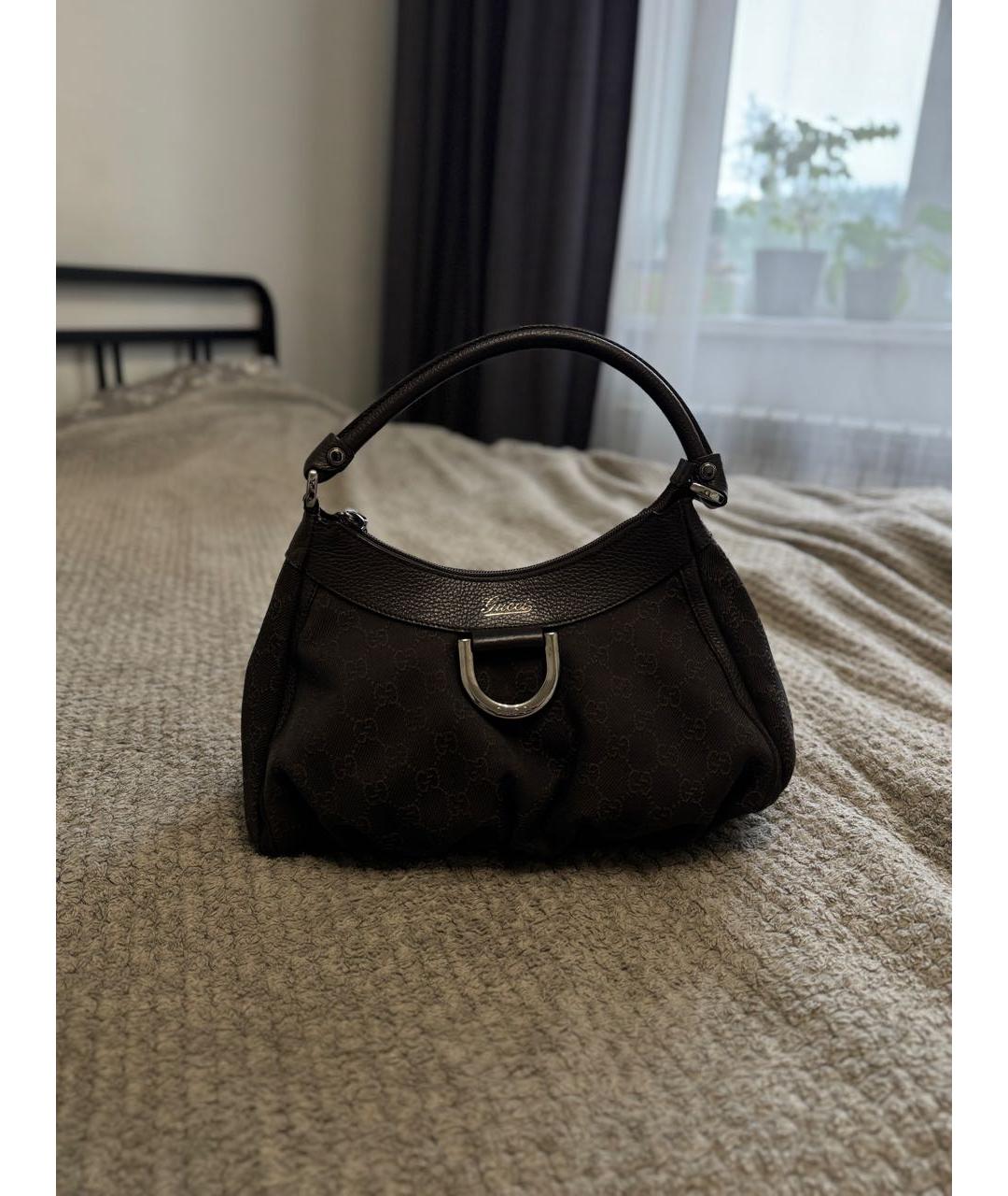 GUCCI Коричневая сумка с короткими ручками, фото 8