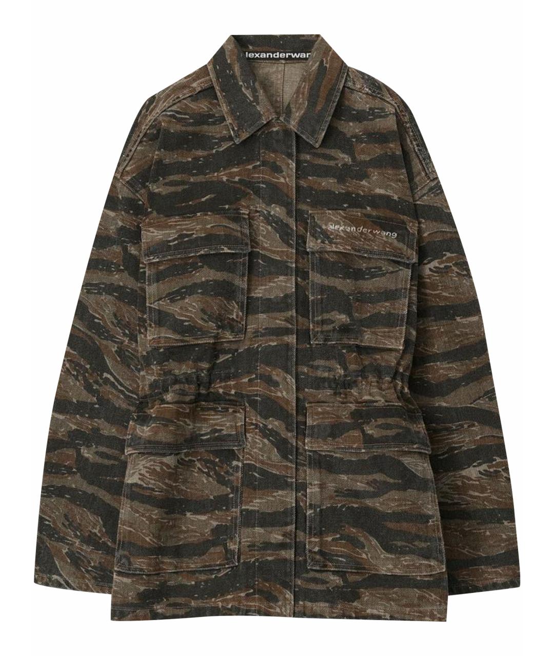ALEXANDER WANG Хаки хлопковая куртка, фото 1