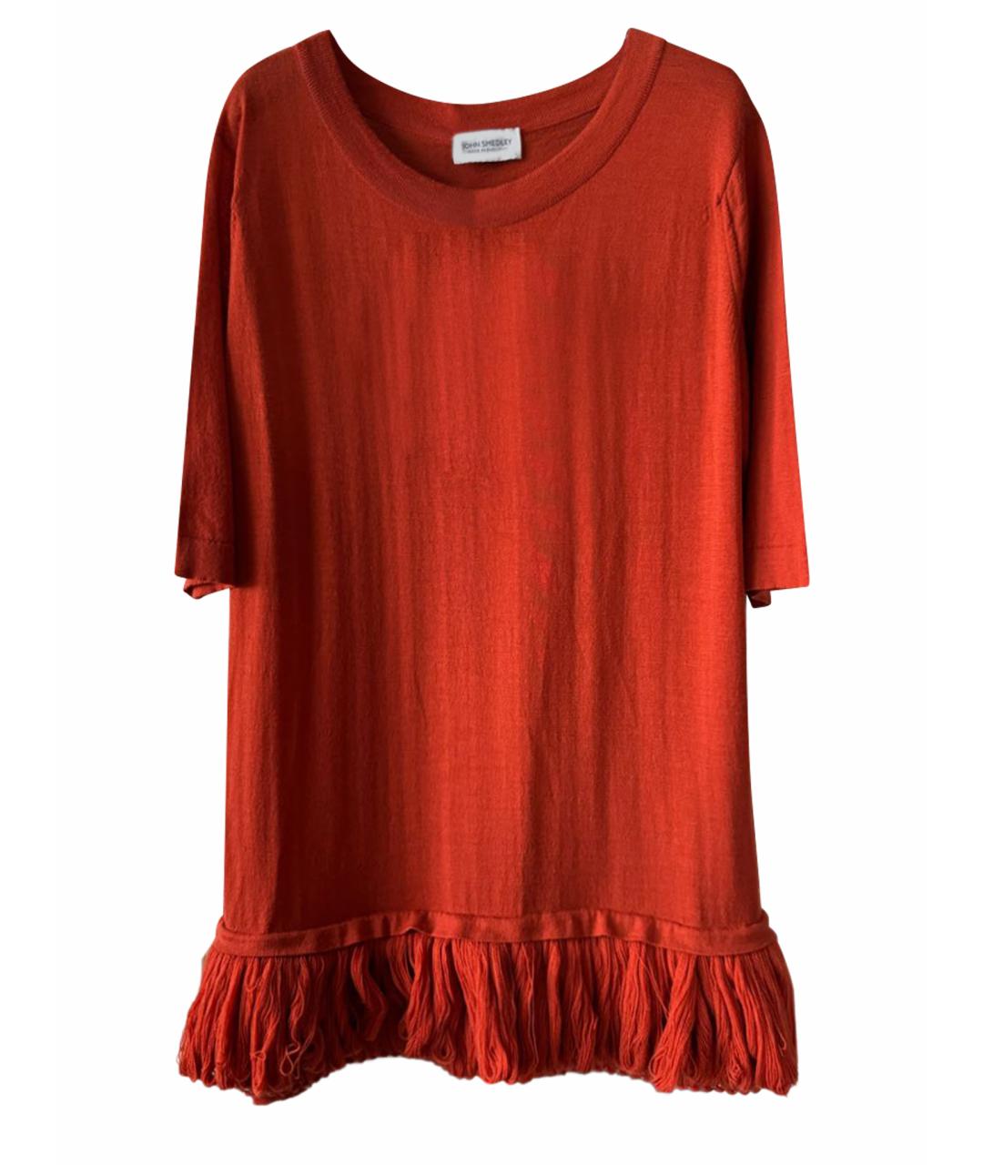 JOHN SMEDLEY Оранжевый шерстяной джемпер / свитер, фото 1