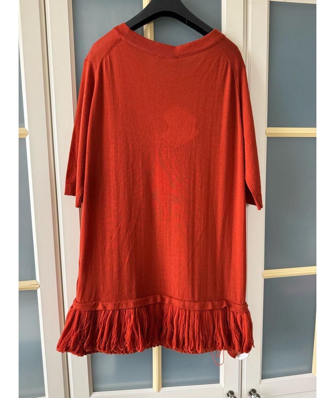 JOHN SMEDLEY Оранжевый шерстяной джемпер / свитер, фото 2