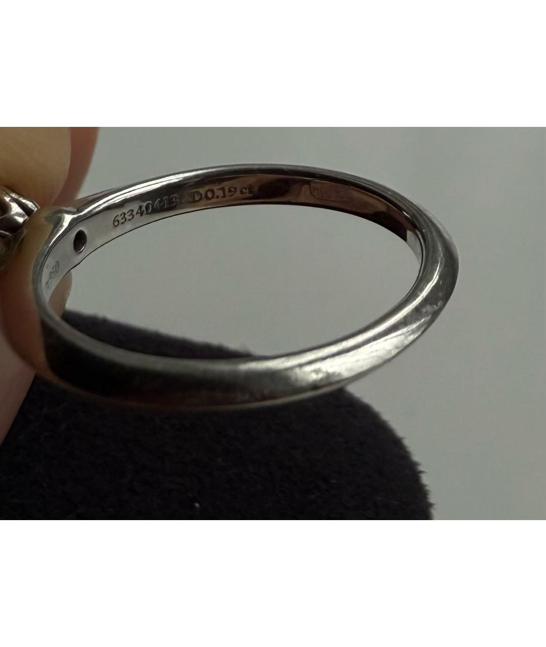 TIFFANY&CO Серебряное платиновое кольцо, фото 4