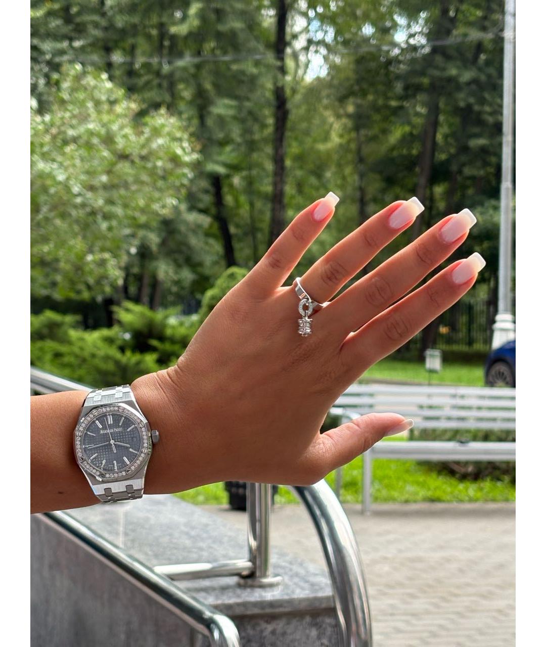 BVLGARI Белое кольцо из белого золота, фото 3