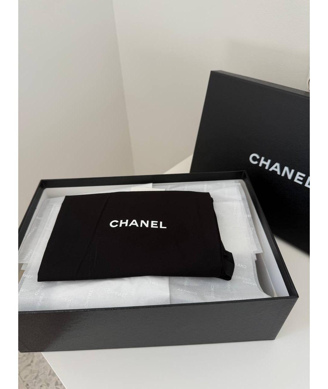 CHANEL Черные кожаные лоферы, фото 4