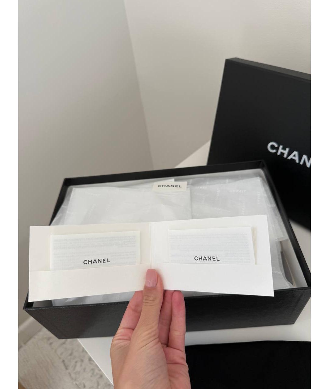 CHANEL Черные кожаные лоферы, фото 5