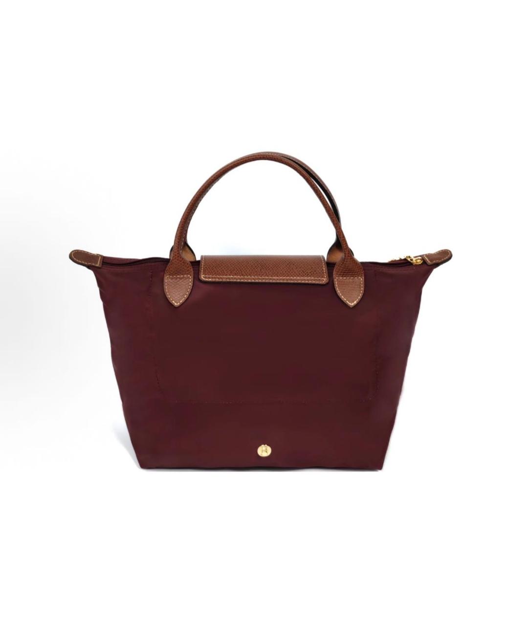 LONGCHAMP Бордовая сумка тоут, фото 2