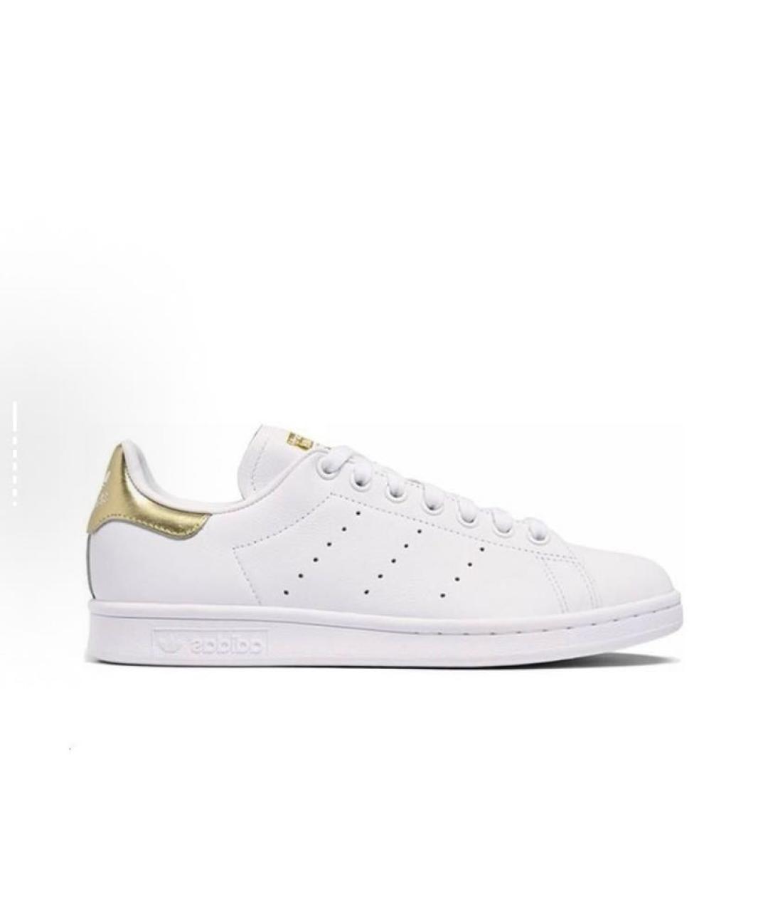 ADIDAS Белые кожаные кроссовки, фото 6