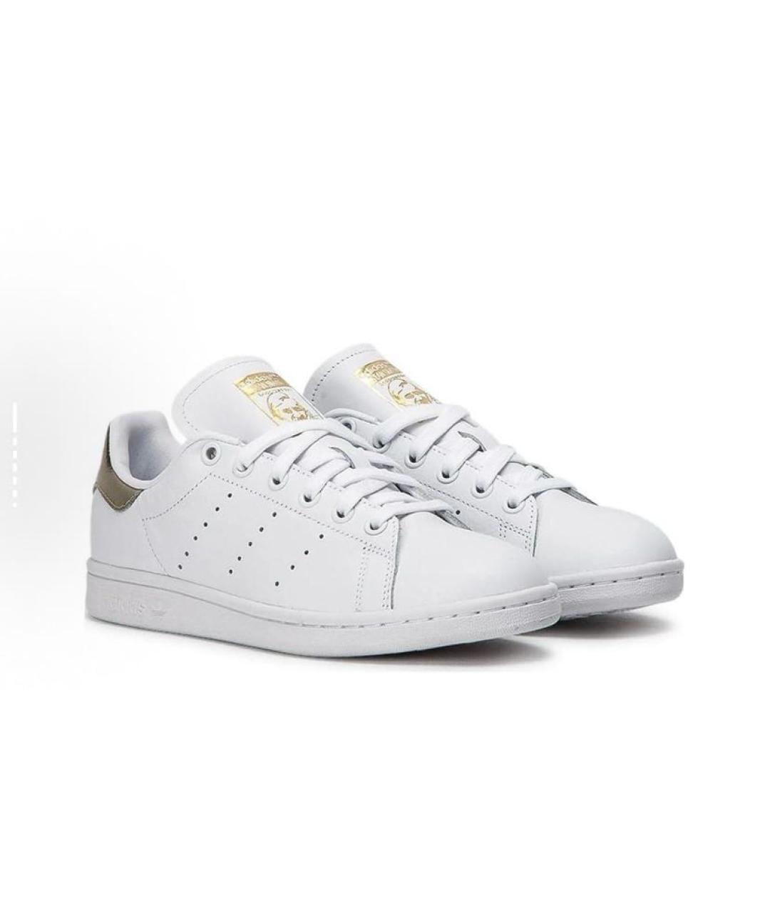 ADIDAS Белые кожаные кроссовки, фото 3