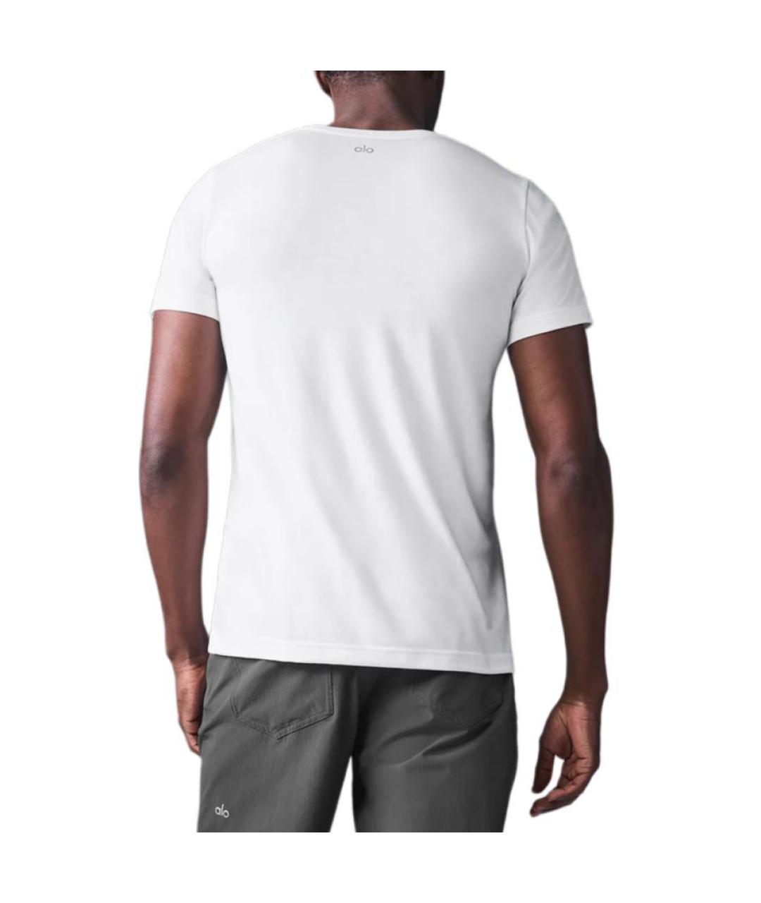 ALO YOGA Белая футболка, фото 3