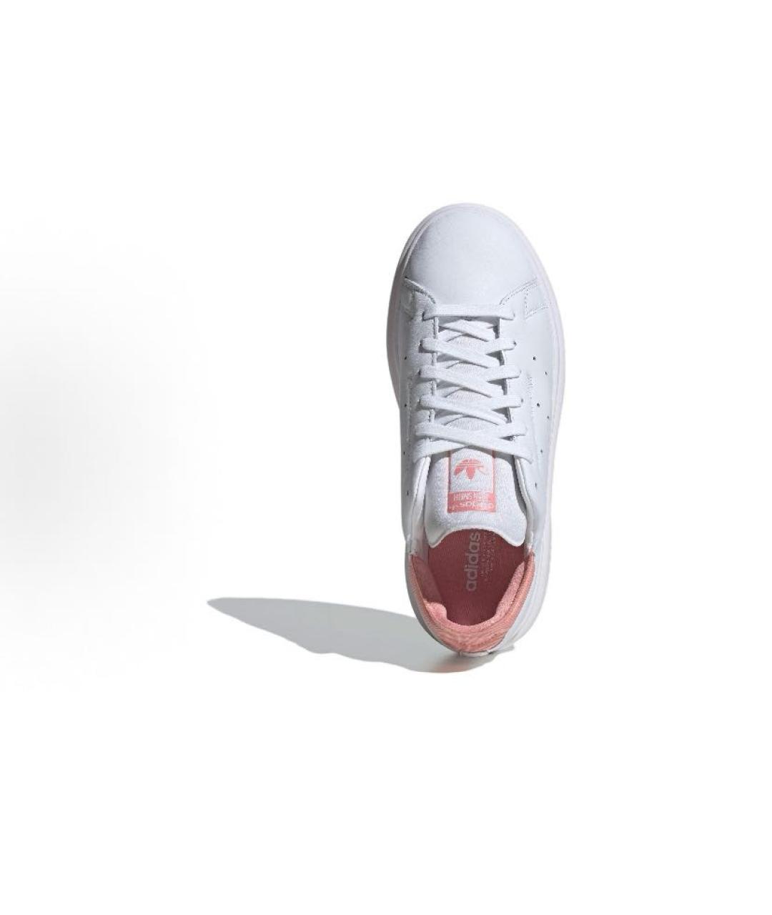 ADIDAS Белые кожаные кроссовки, фото 5