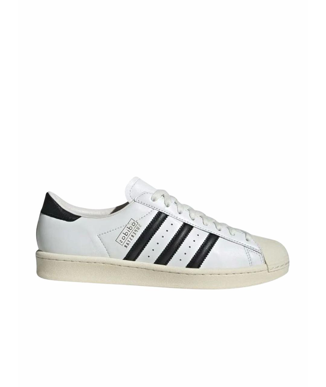 ADIDAS Белые кожаные кроссовки, фото 1
