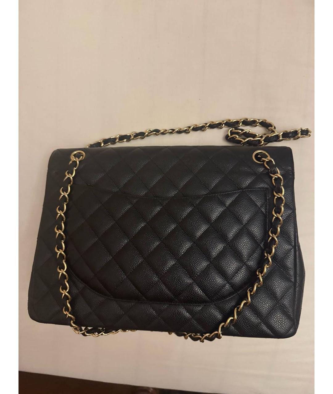 CHANEL Черная кожаная сумка через плечо, фото 3