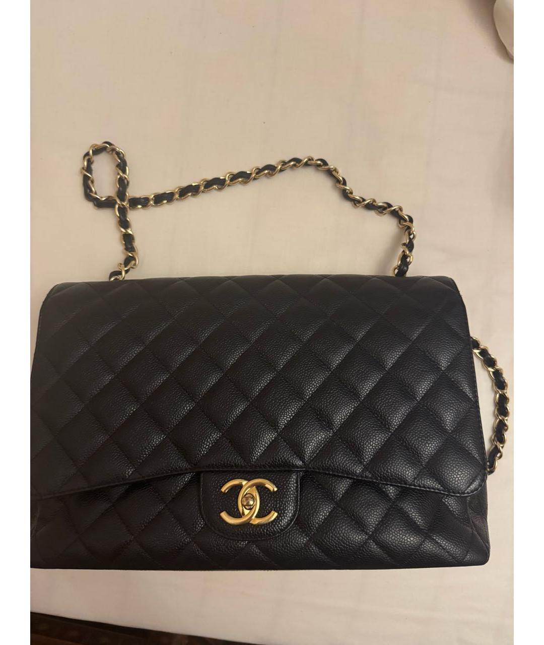 CHANEL Черная кожаная сумка через плечо, фото 4