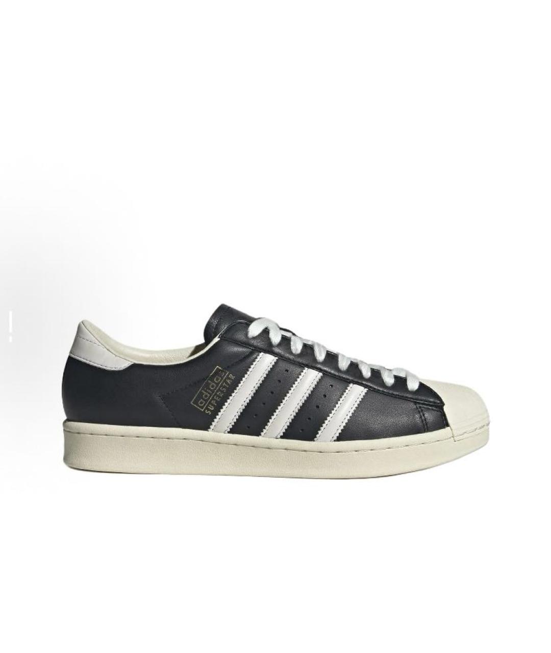 ADIDAS Черные кожаные кроссовки, фото 7