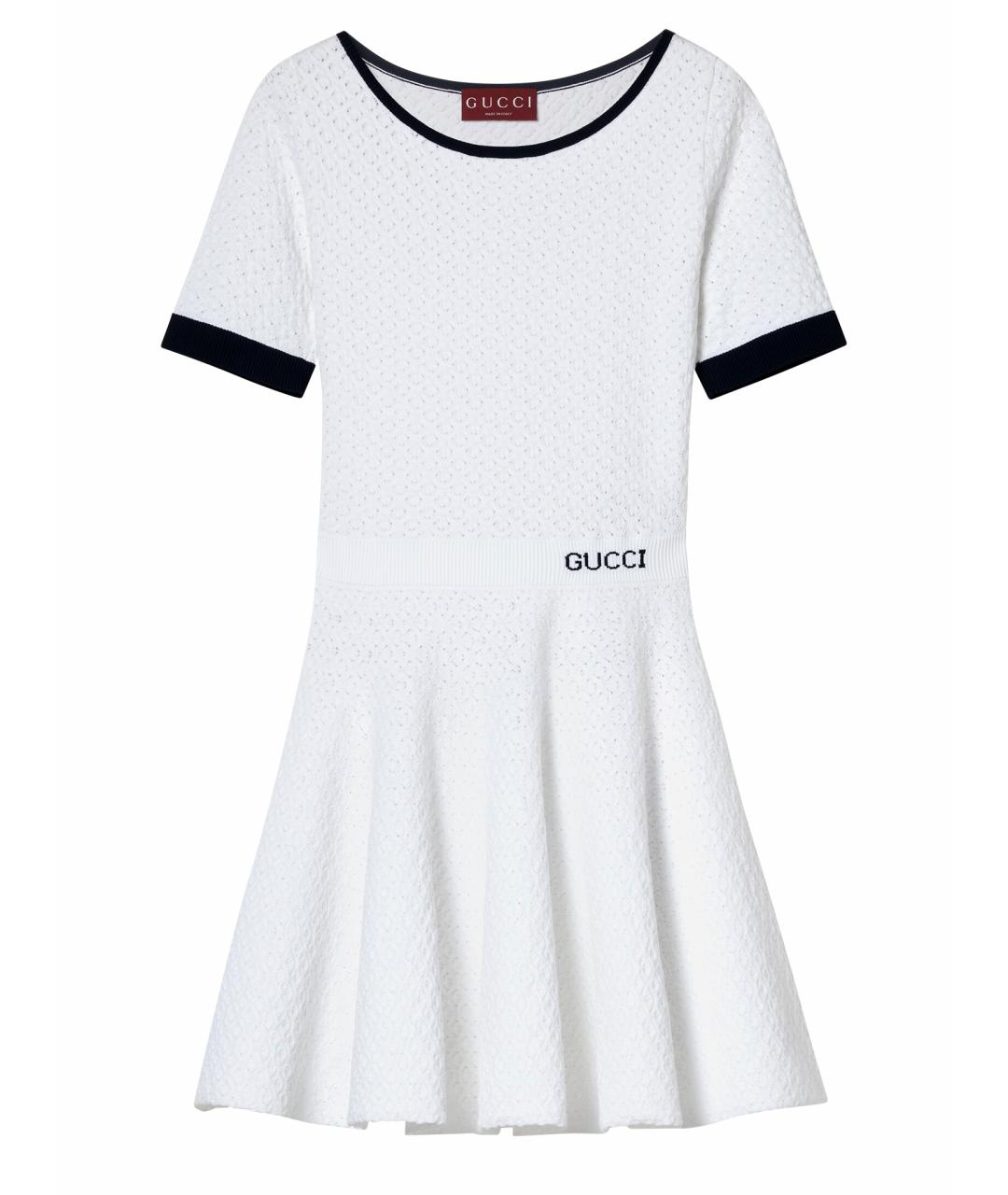 GUCCI Белое коктейльное платье, фото 1