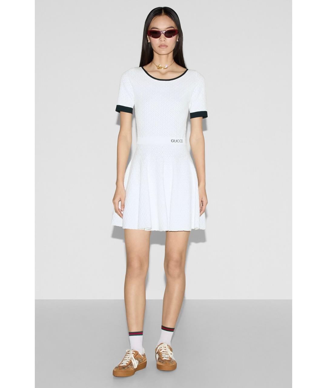 GUCCI Белое коктейльное платье, фото 2