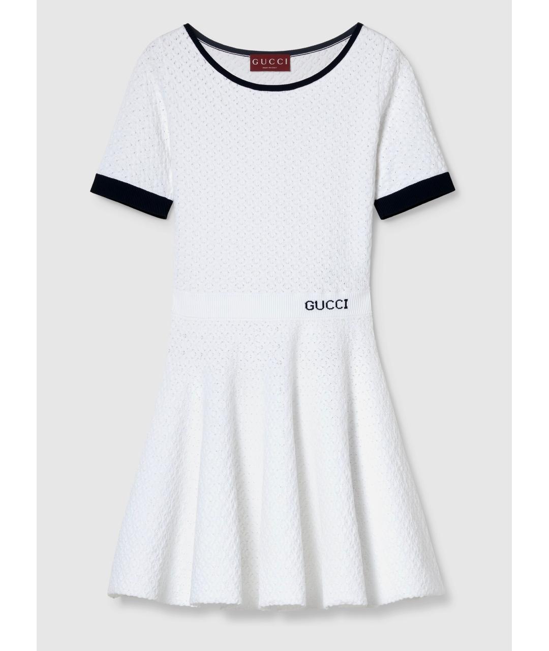 GUCCI Белое коктейльное платье, фото 6