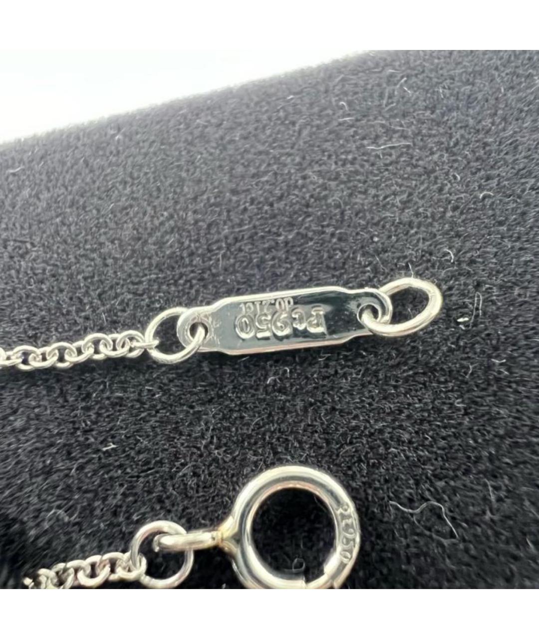 TIFFANY&CO Серебряная платиновая подвеска, фото 7
