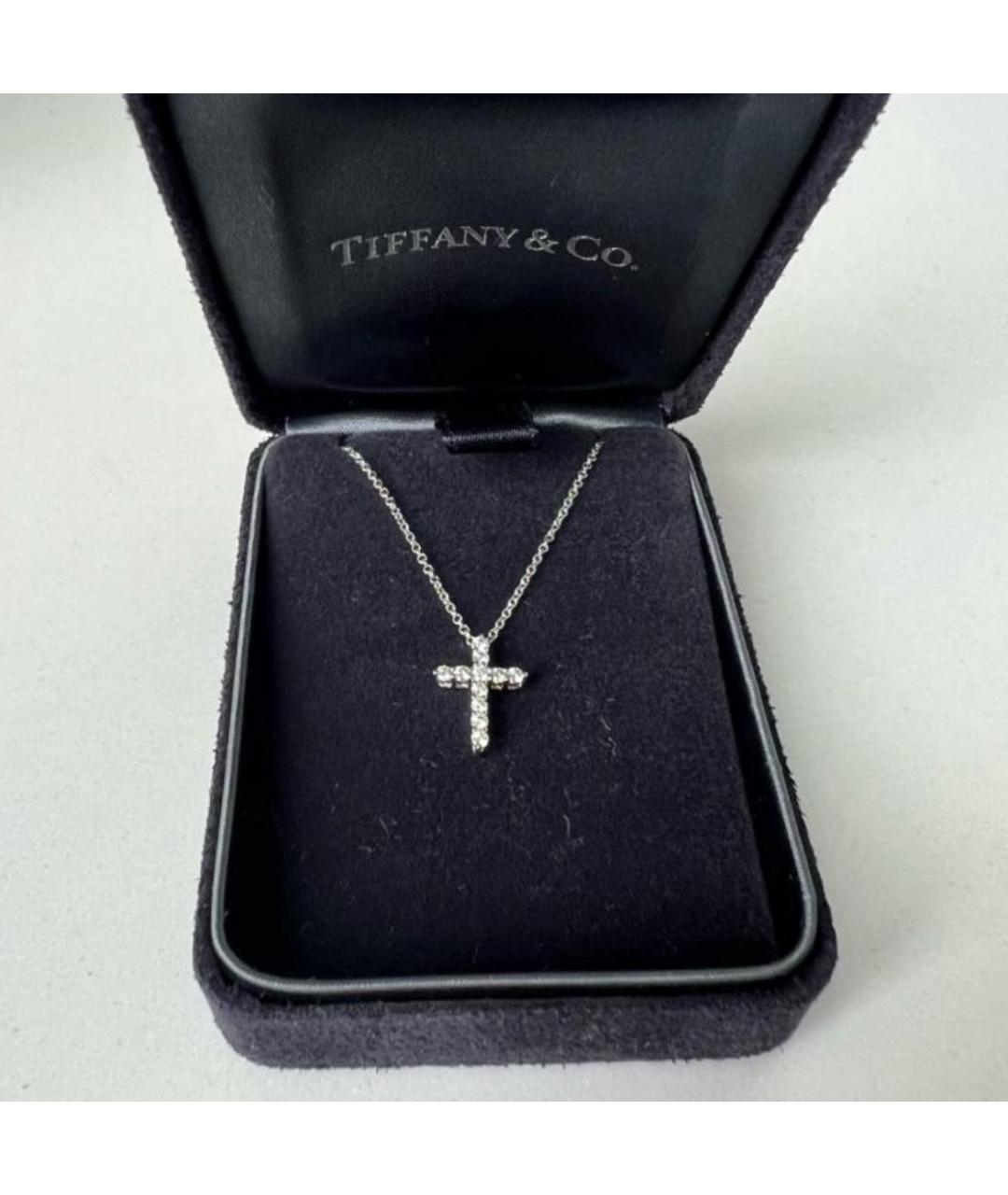 TIFFANY&CO Серебряная платиновая подвеска, фото 4