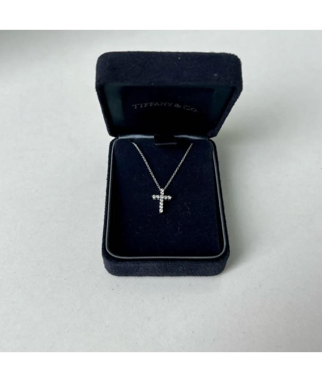 TIFFANY&CO Серебряная платиновая подвеска, фото 5