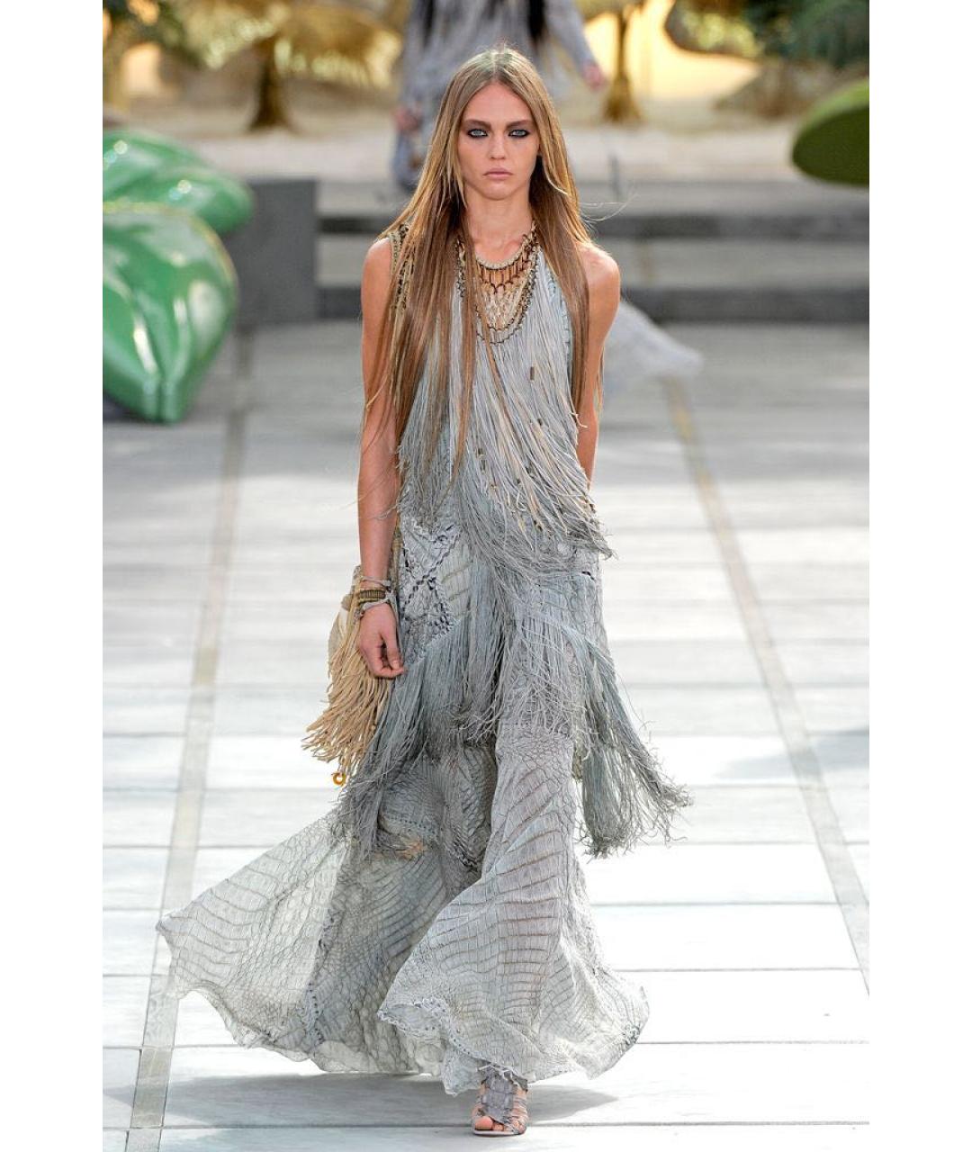 ROBERTO CAVALLI Коричневые кожаные босоножки, фото 4