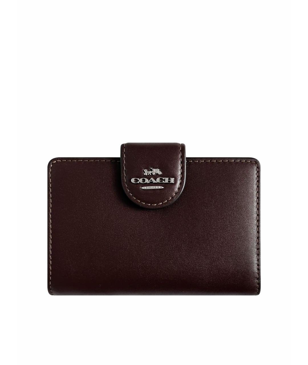 COACH Коричневый кожаный кошелек, фото 1
