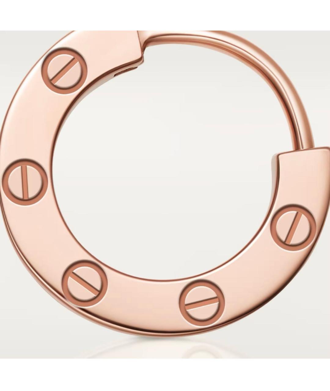 CARTIER Розовые серьги из розового золота, фото 4