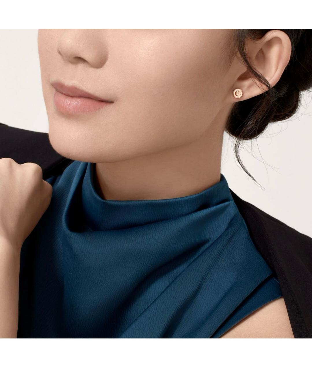 CARTIER Розовые серьги из розового золота, фото 3