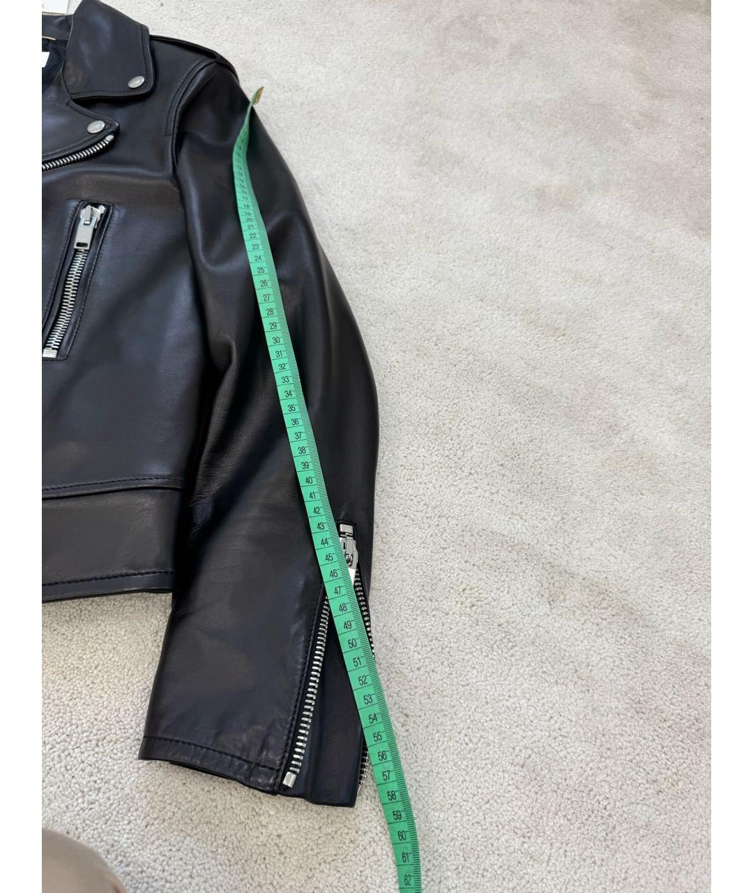 SAINT LAURENT Черная кожаная куртка, фото 7