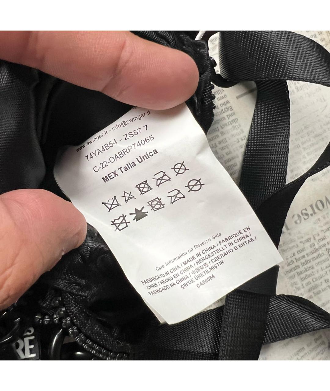 VERSACE JEANS COUTURE Черная барсетка, фото 8