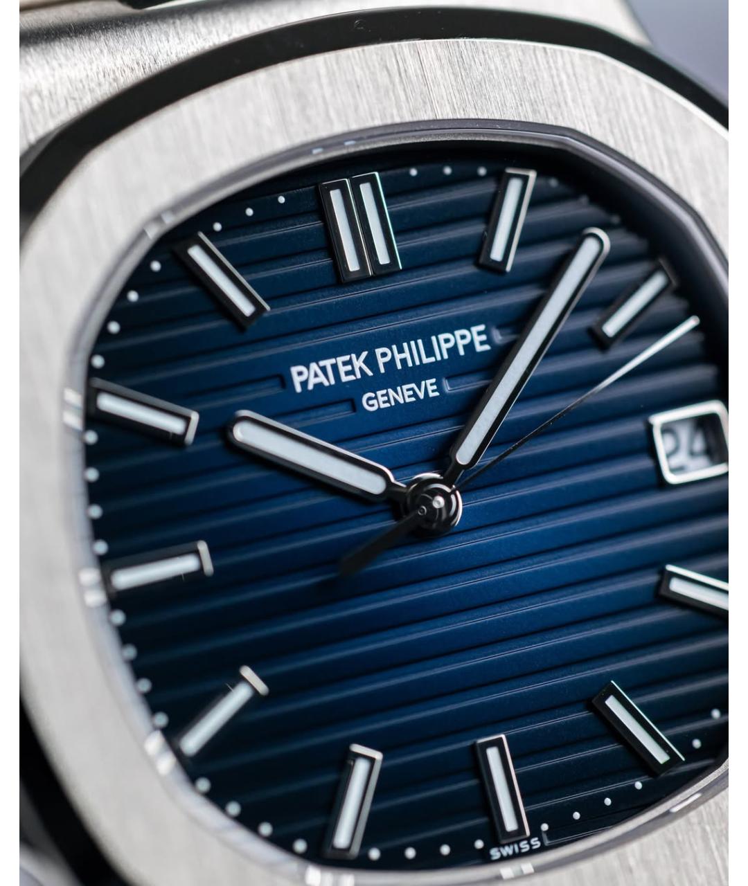 PATEK PHILIPPE Синие часы из белого золота, фото 3