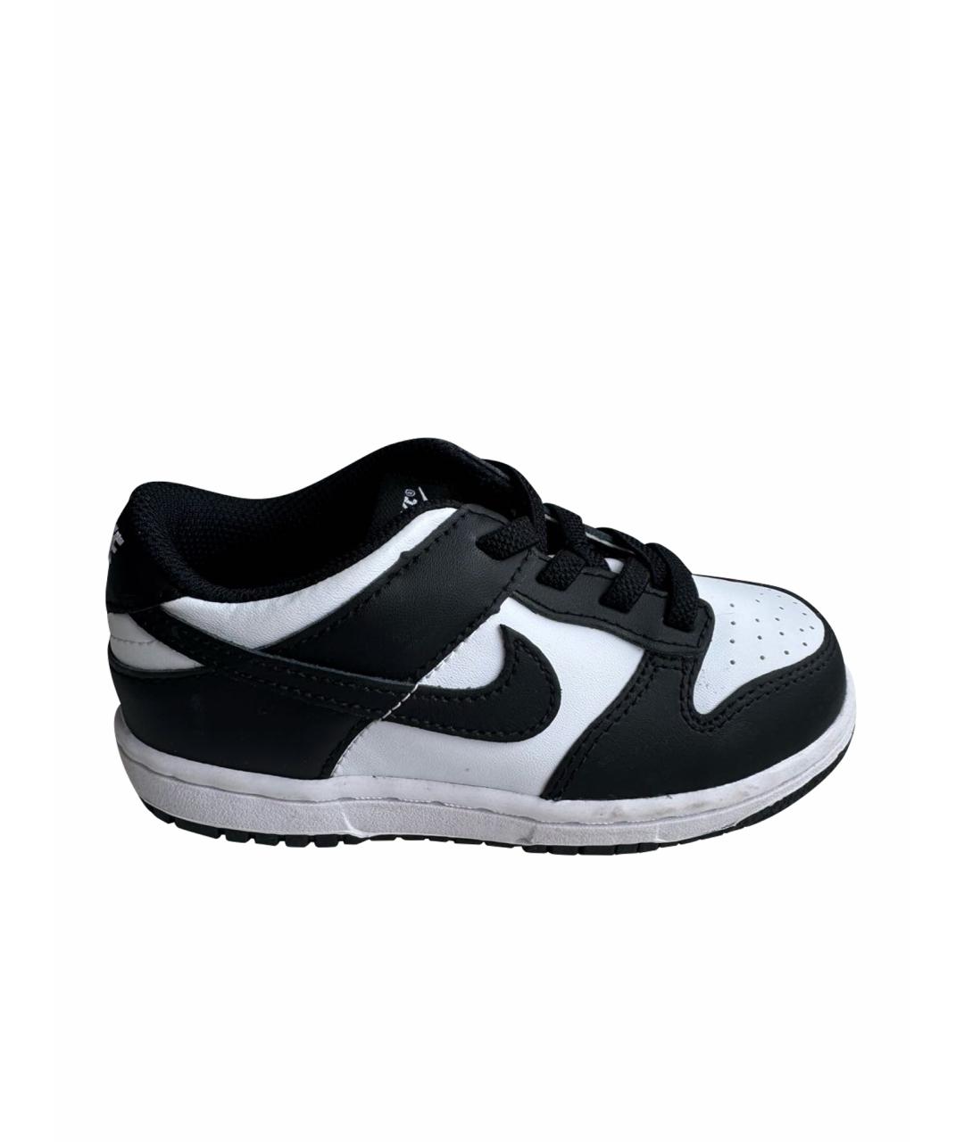 NIKE KIDS Черные кожаные кеды, фото 1