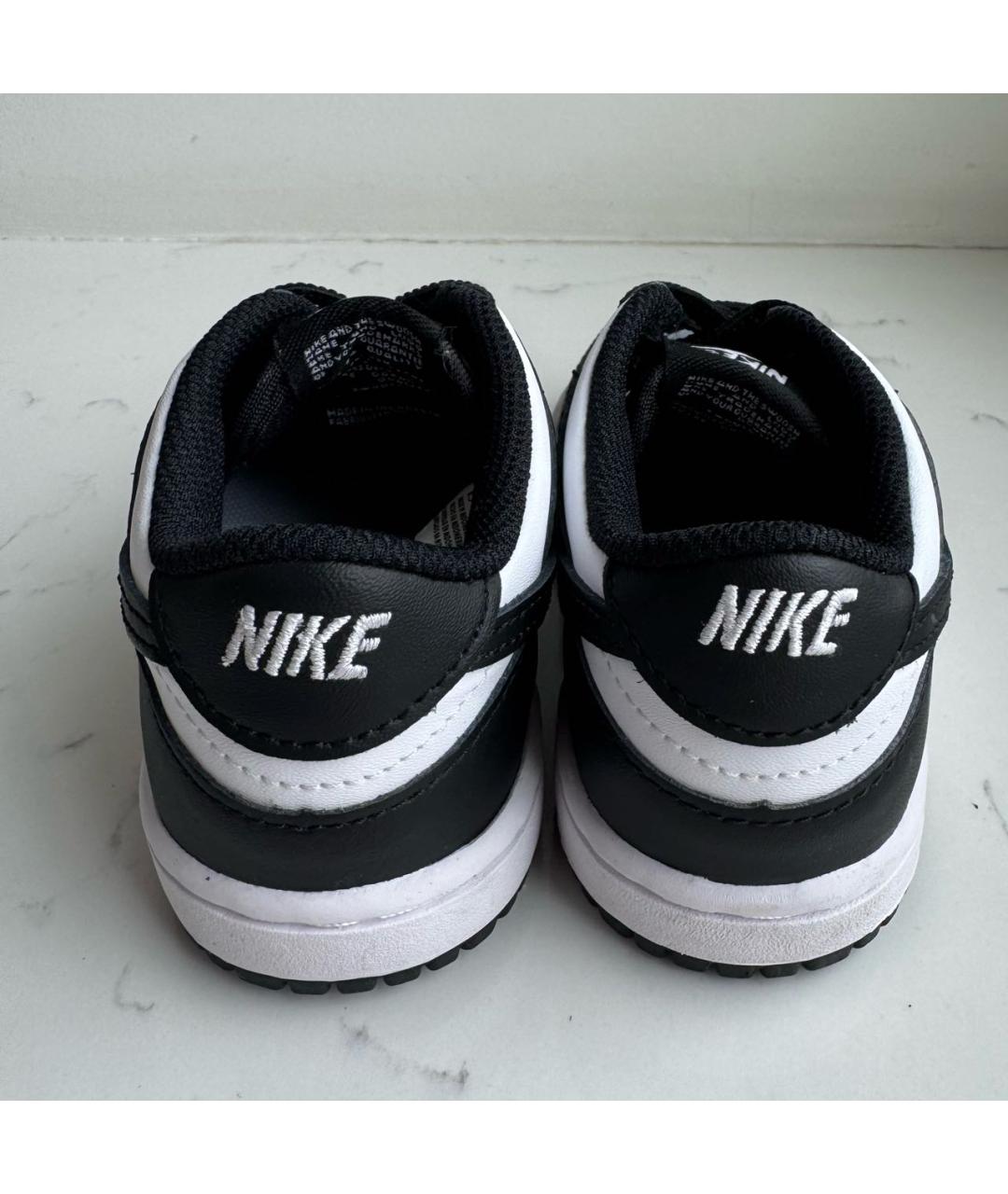 NIKE KIDS Черные кожаные кеды, фото 4