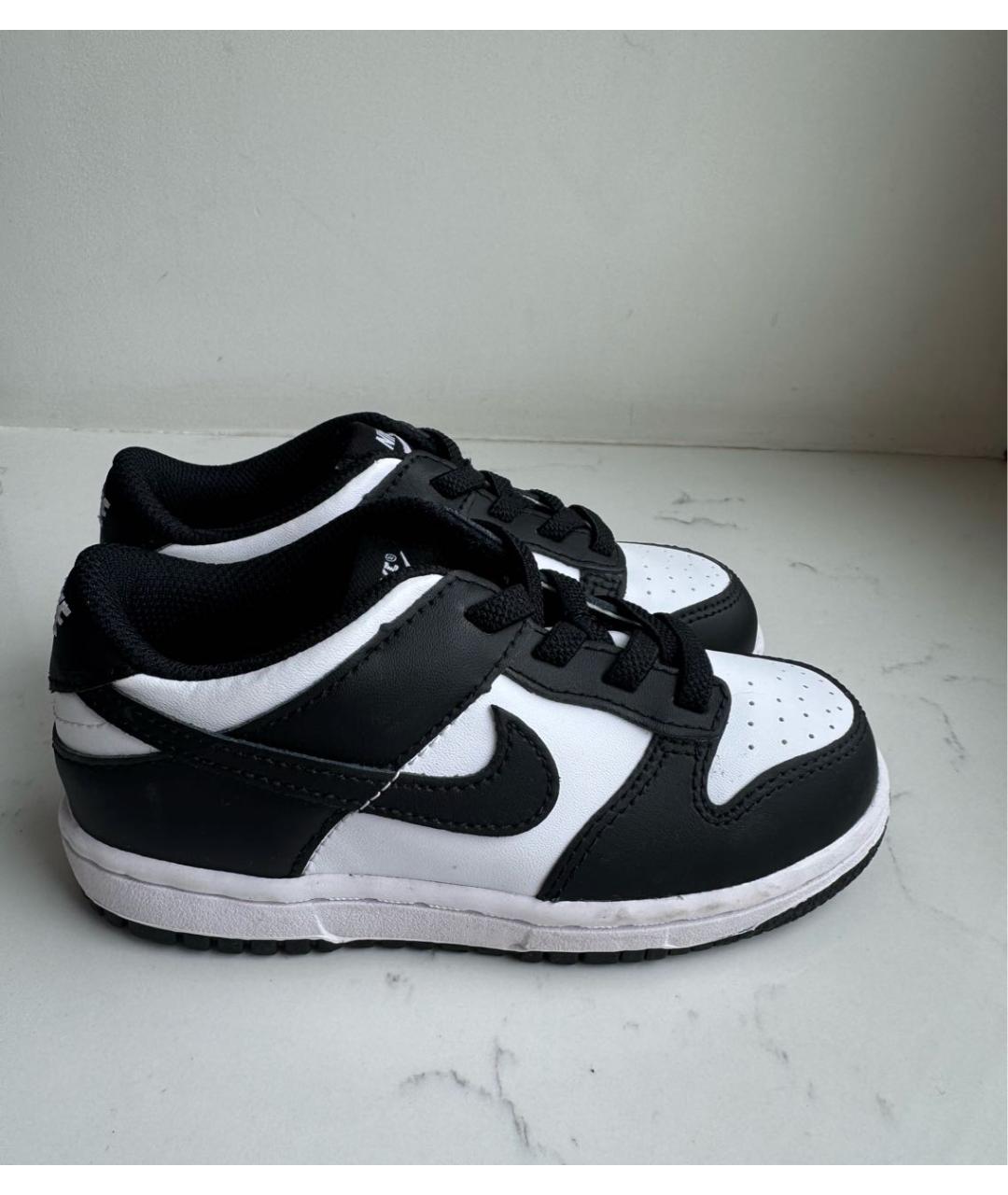 NIKE KIDS Черные кожаные кеды, фото 5