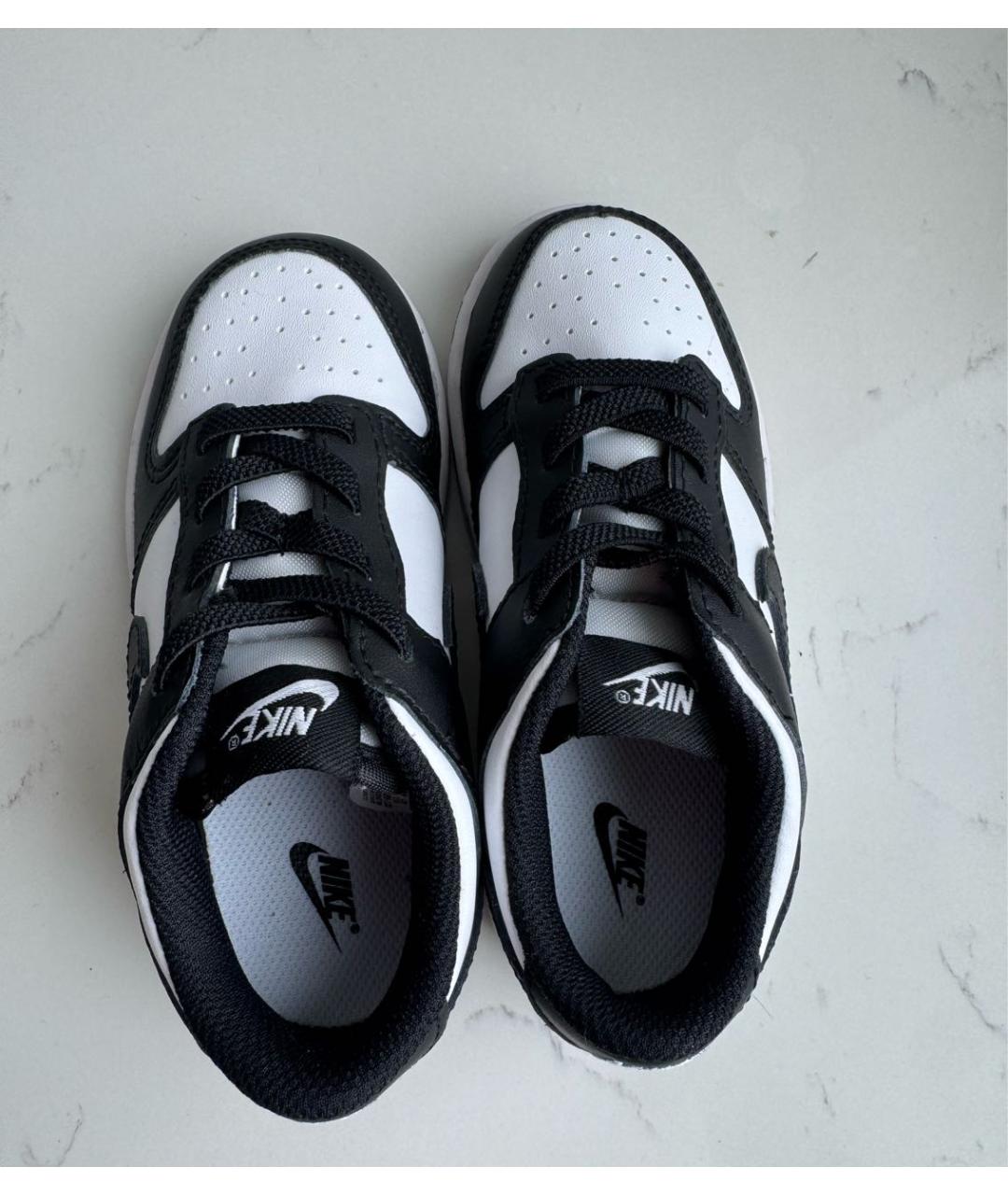 NIKE KIDS Черные кожаные кеды, фото 3