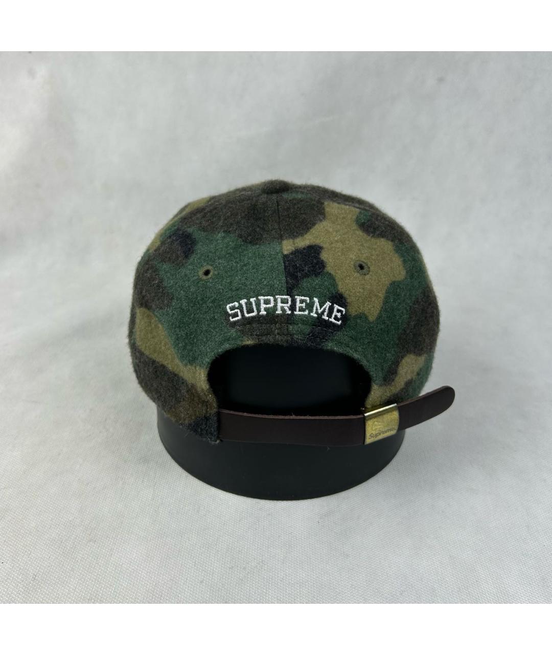 SUPREME Зеленая шерстяная кепка/бейсболка, фото 3