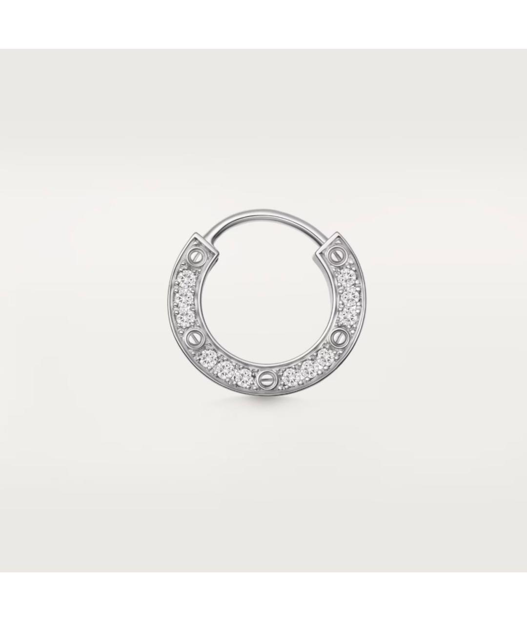 CARTIER Серебряные серьги из белого золота, фото 6