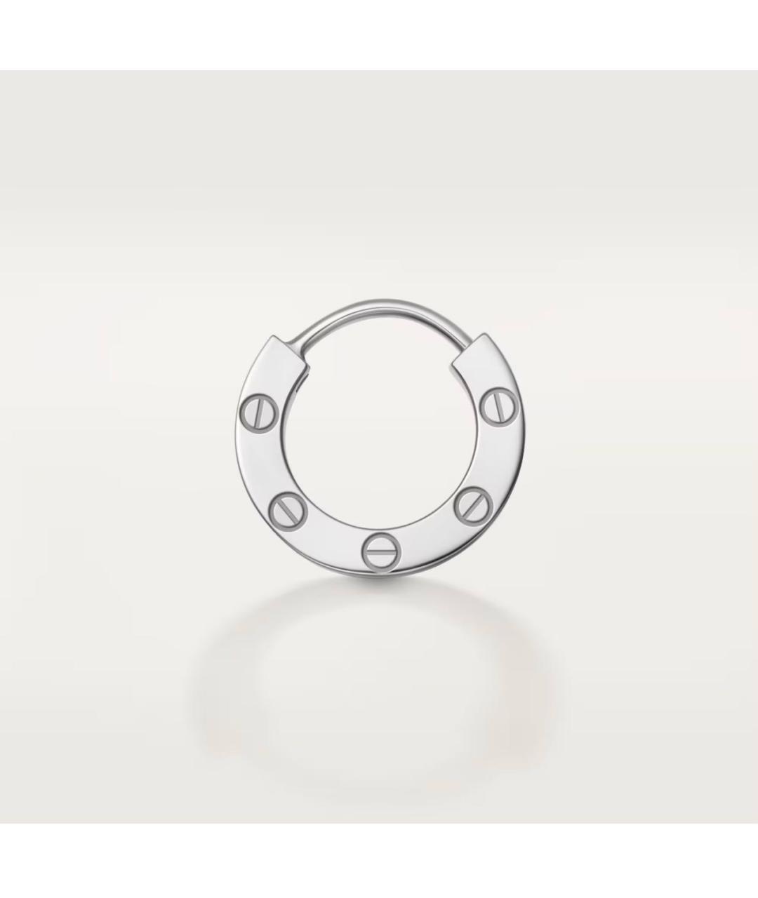 CARTIER Серебряные серьги из белого золота, фото 4