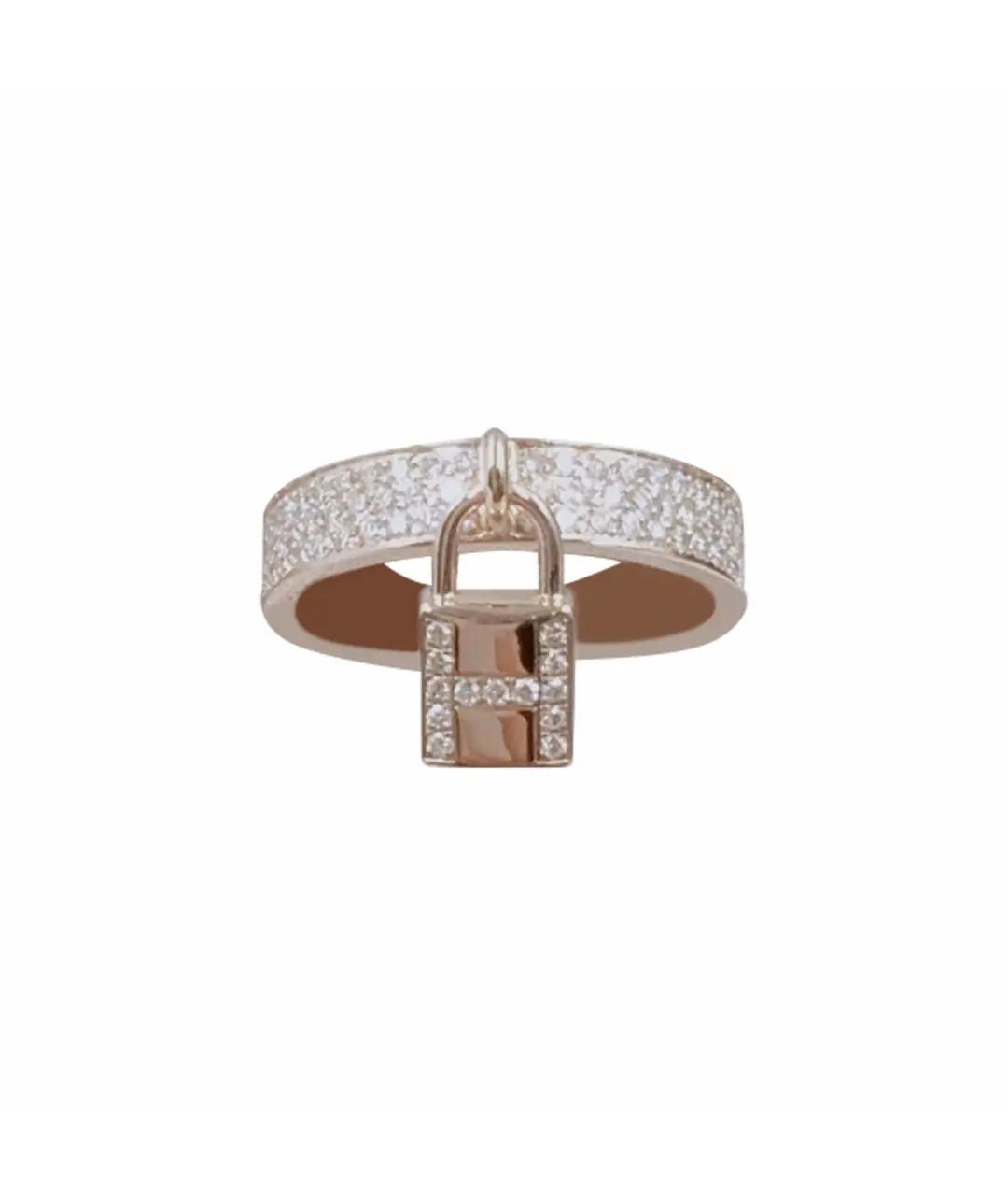 HERMES Розовое кольцо из розового золота, фото 1