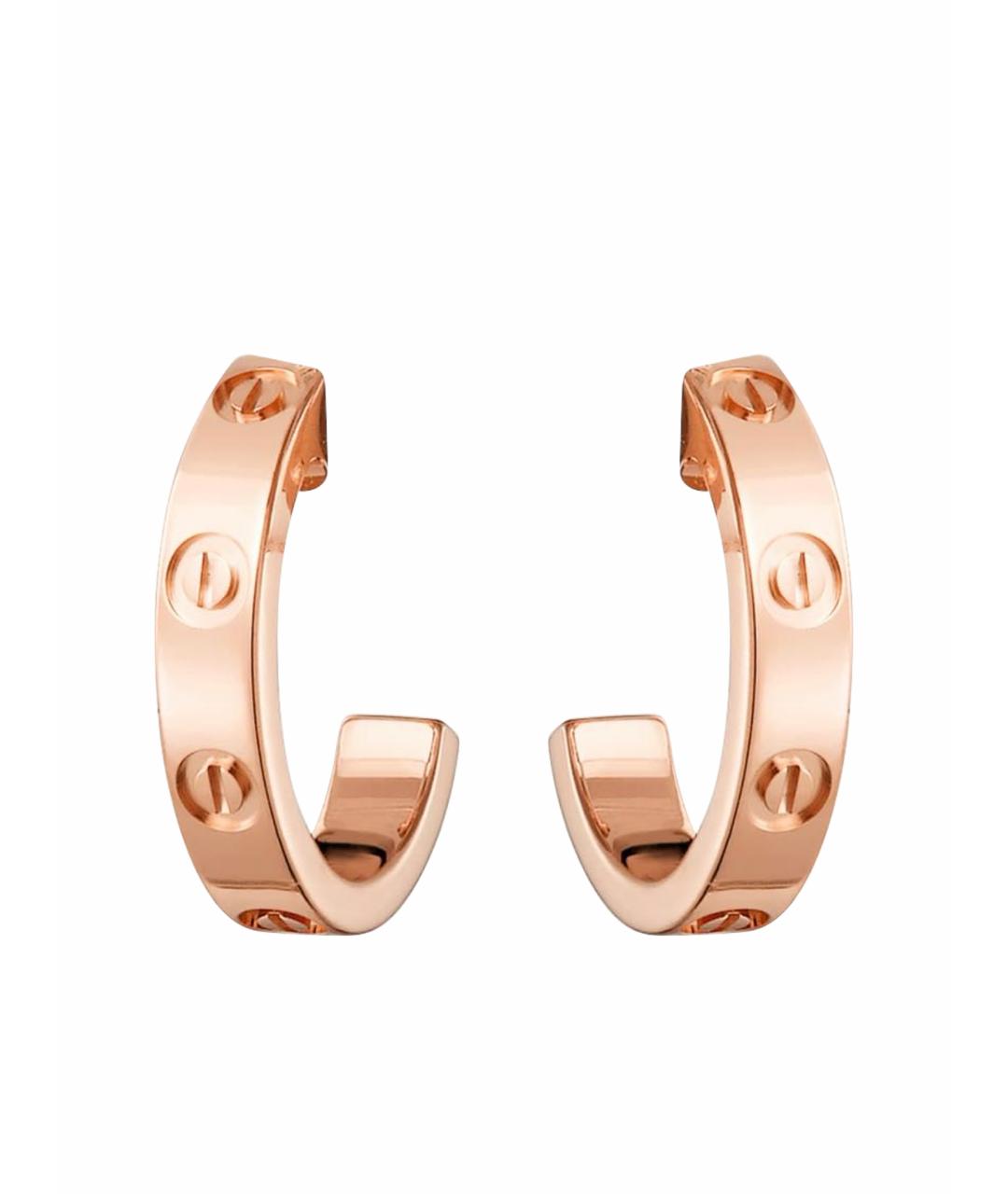 CARTIER Розовые серьги из розового золота, фото 1