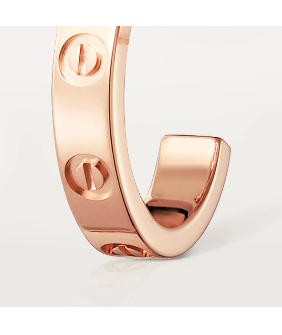 CARTIER Розовые серьги из розового золота, фото 3