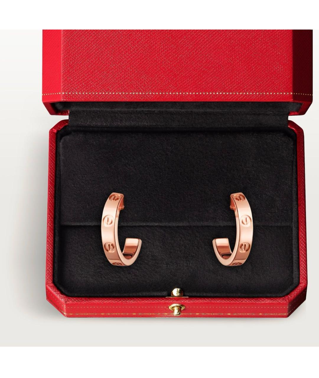 CARTIER Розовые серьги из розового золота, фото 6