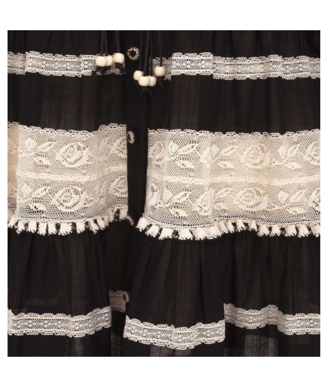 ZIMMERMANN Черное хлопковое коктейльное платье, фото 5