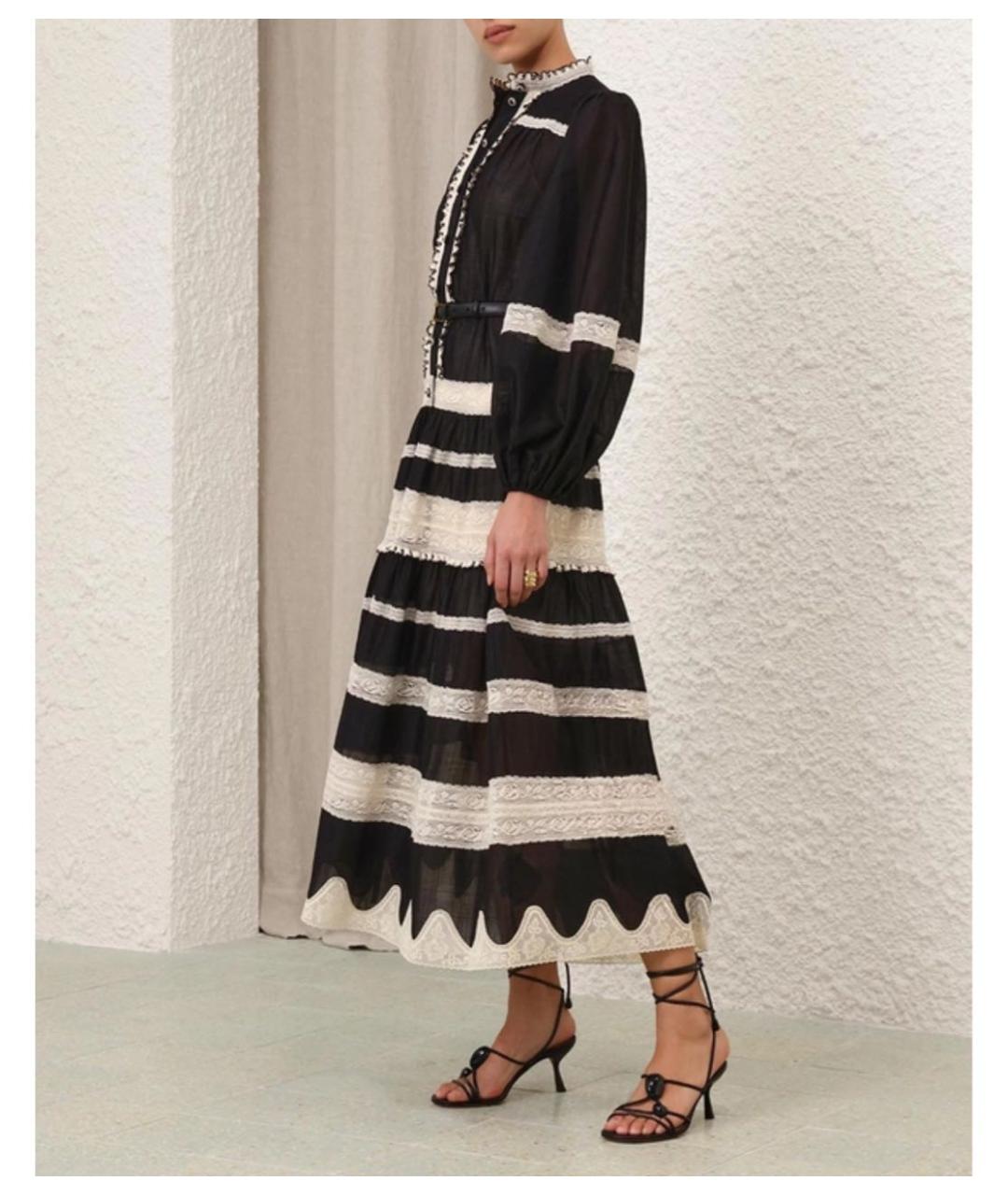 ZIMMERMANN Черное хлопковое коктейльное платье, фото 6