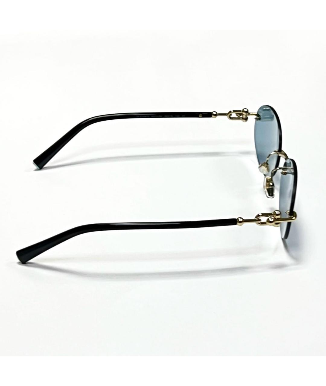 TIFFANY&CO Золотые солнцезащитные очки, фото 5