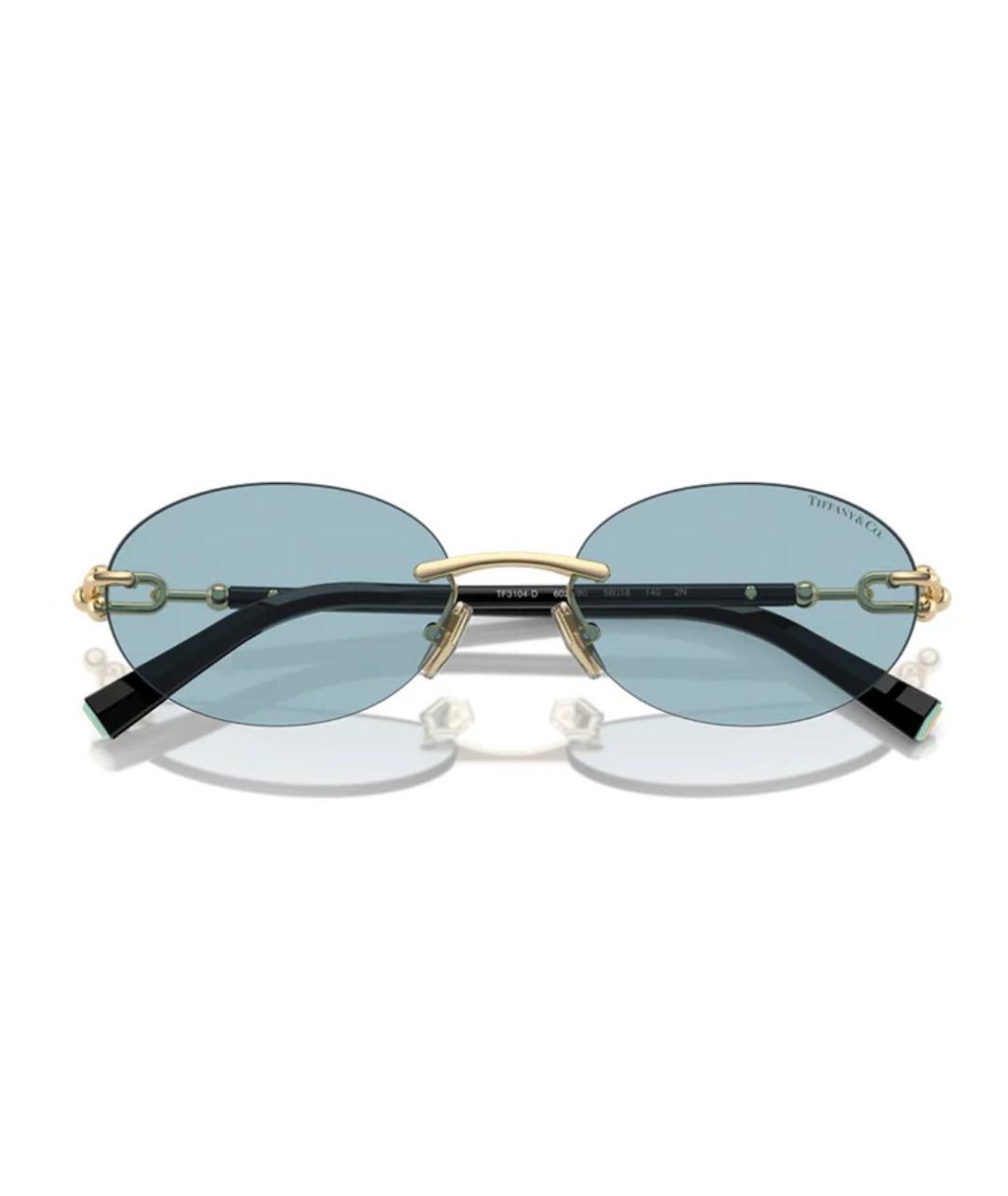TIFFANY&CO Золотые солнцезащитные очки, фото 9