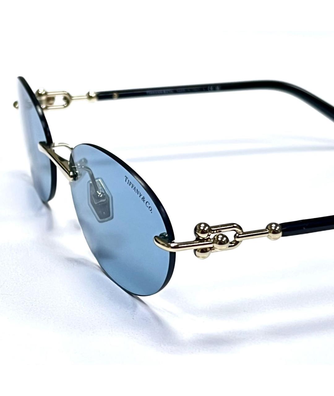 TIFFANY&CO Золотые солнцезащитные очки, фото 1