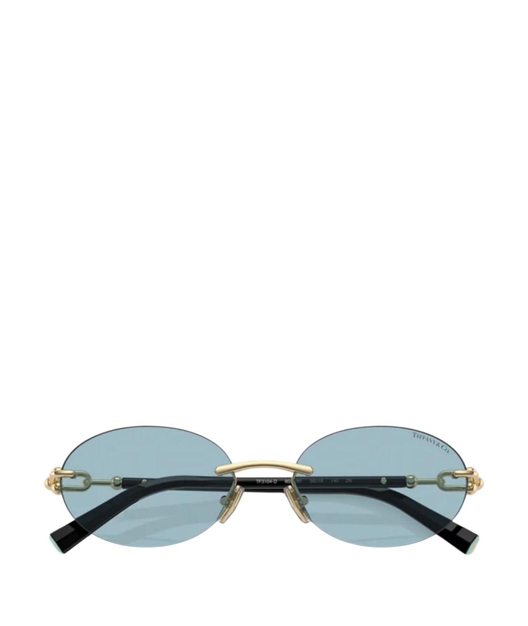 TIFFANY&CO Золотые солнцезащитные очки, фото 8