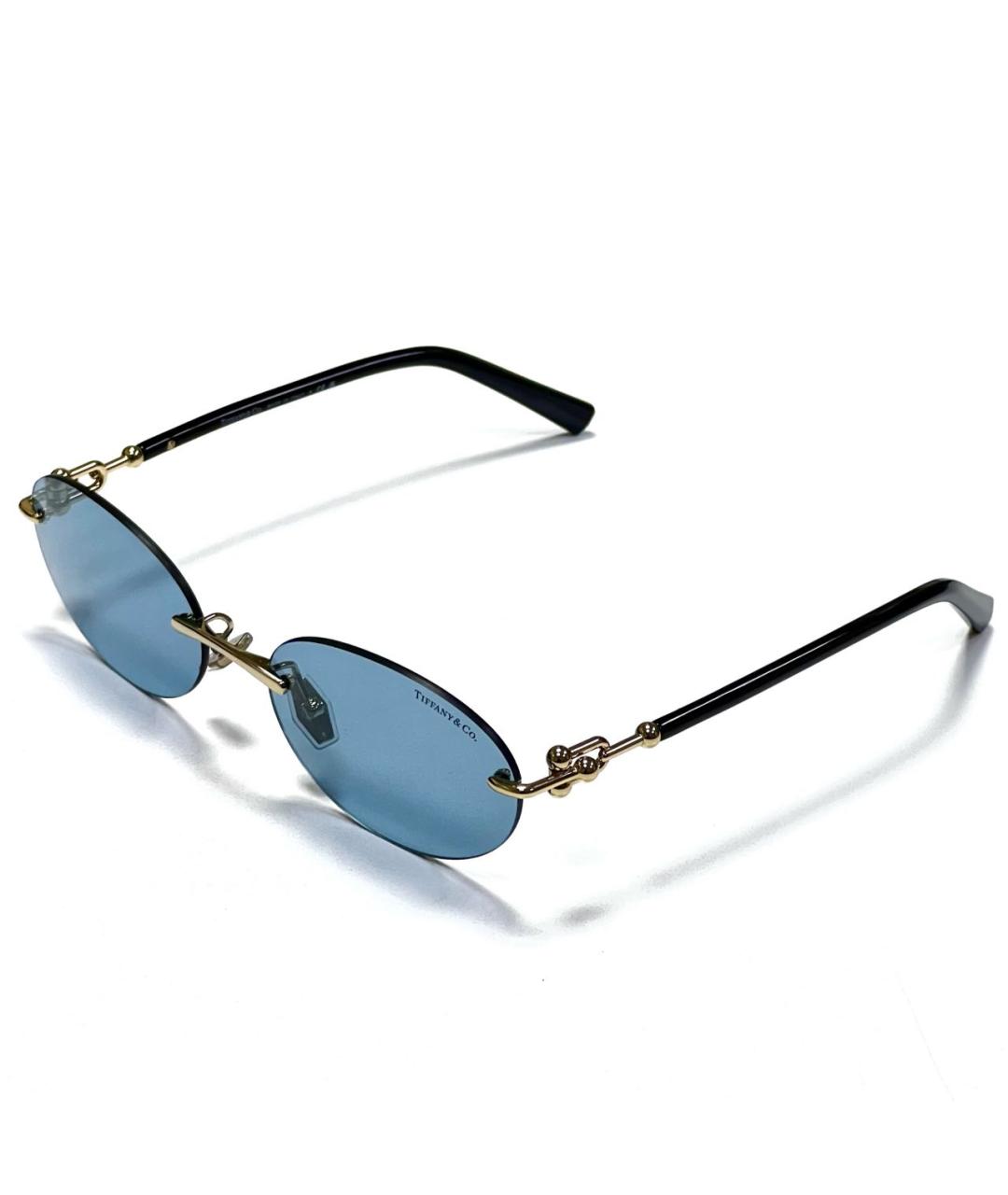 TIFFANY&CO Золотые солнцезащитные очки, фото 7