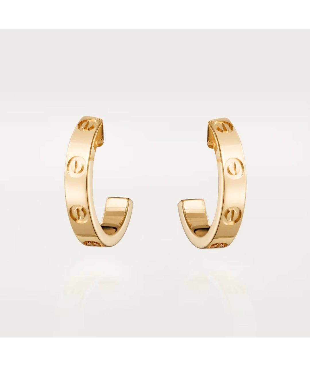 CARTIER Золотые серьги из желтого золота, фото 7