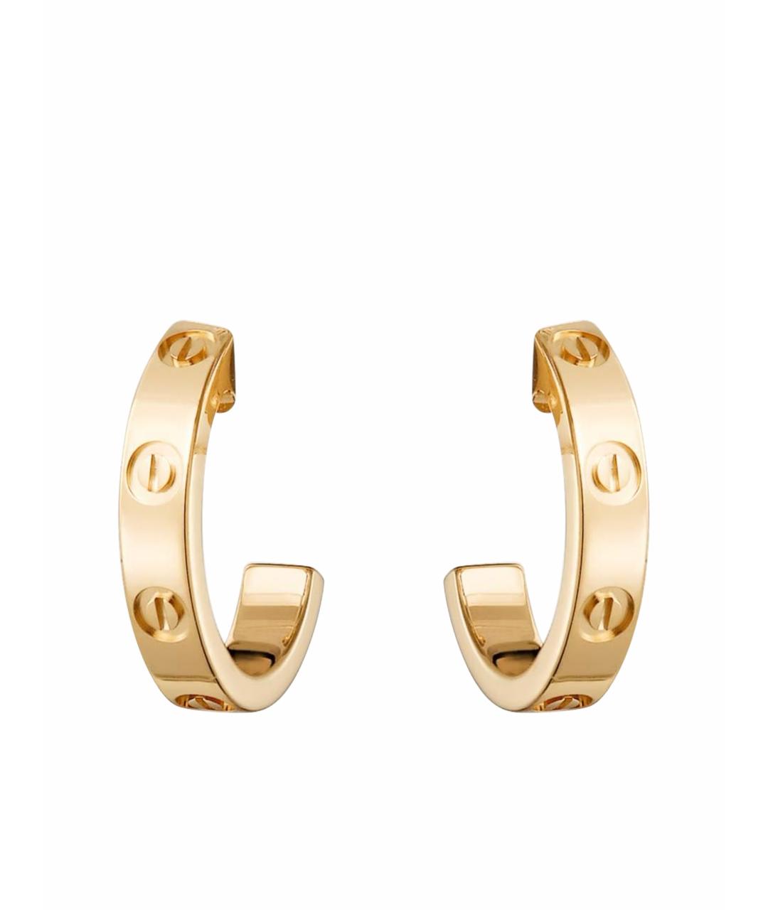 CARTIER Золотые серьги из желтого золота, фото 1